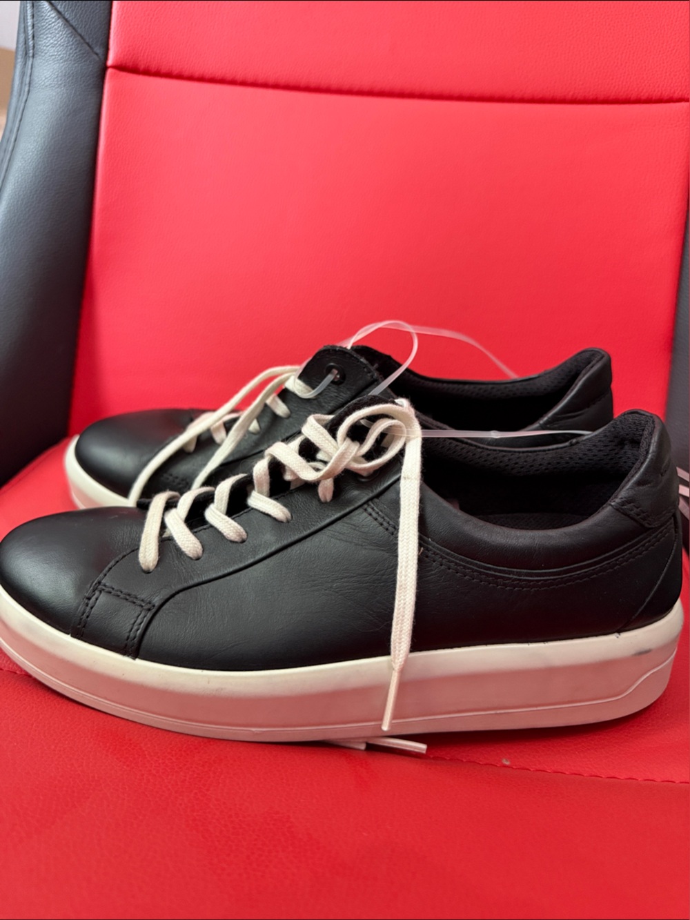 Ecco Black Leather Sneakers